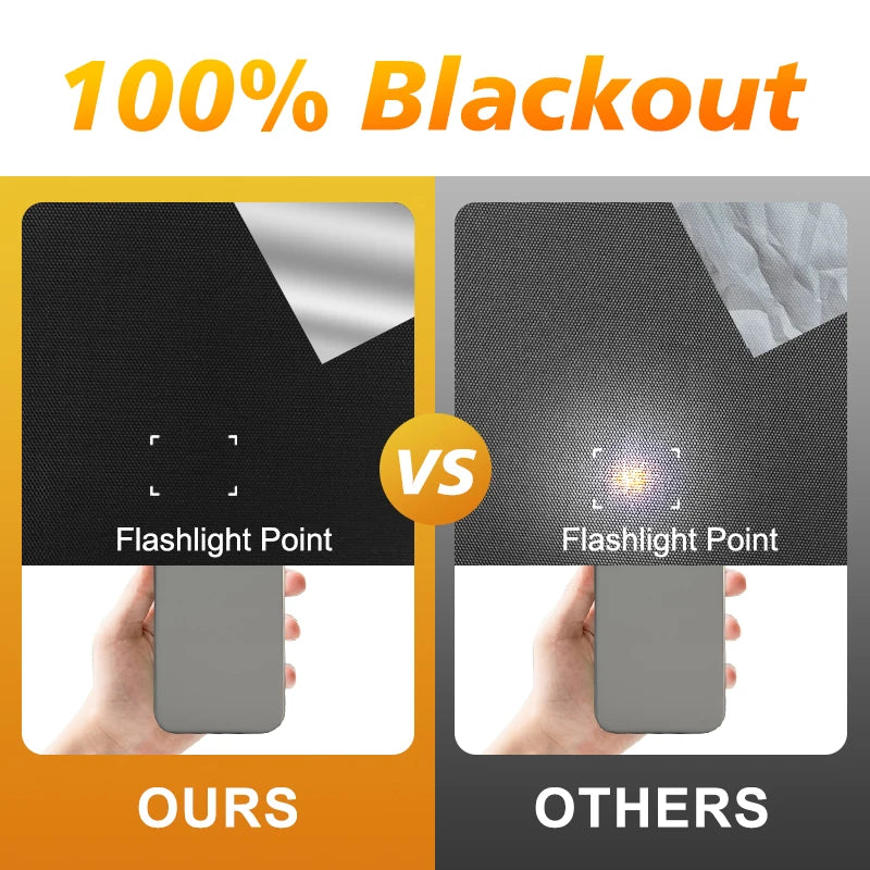 DIY Portable 100% Blackout Curtain Cloth