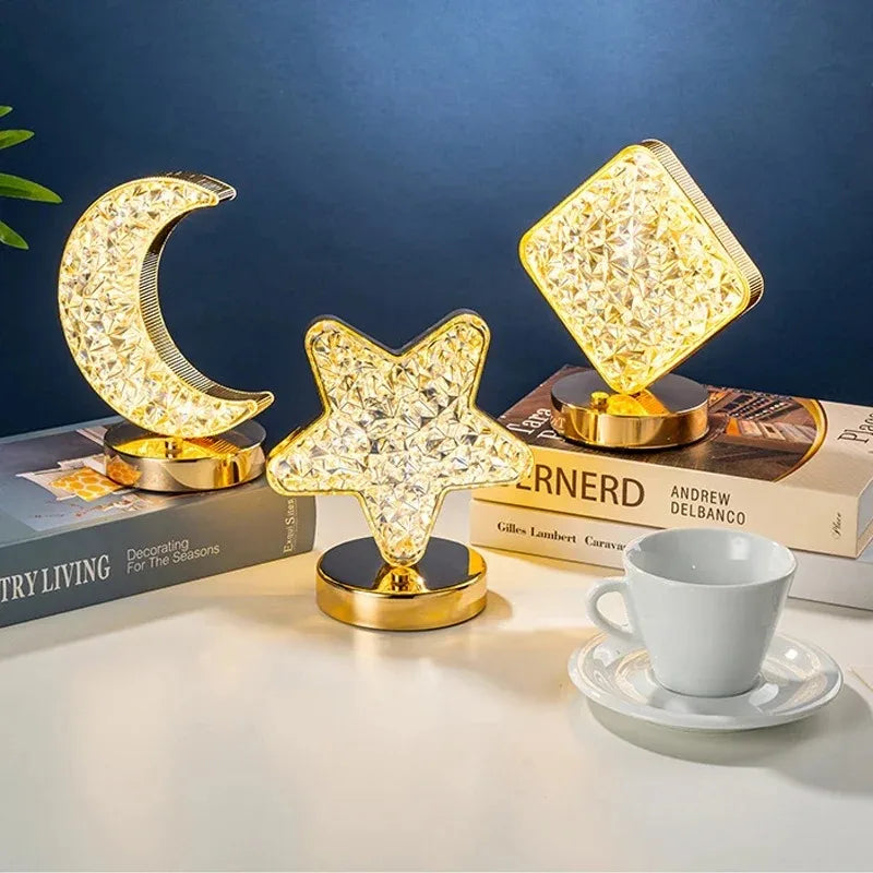3D Moon LED Touch Night Lamp