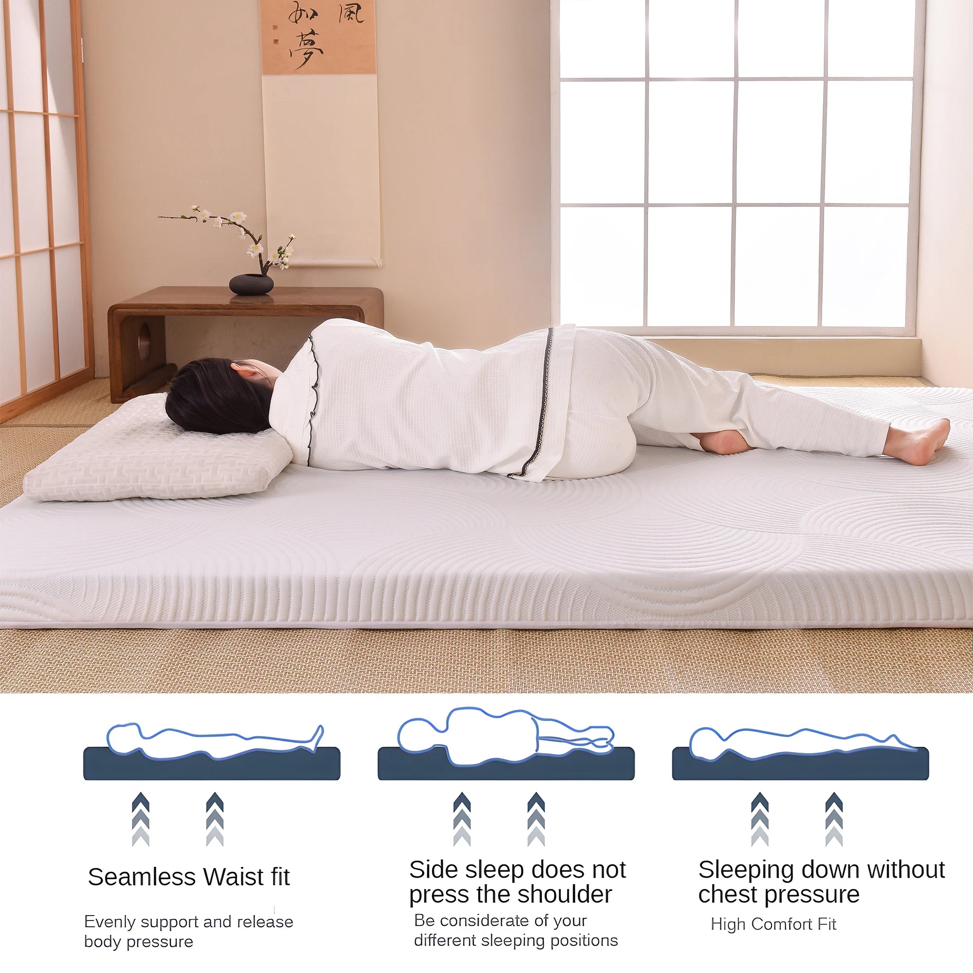 3.1" Queen Cooling Memory Foam Topper