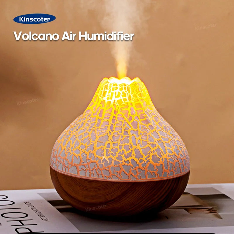 300ml Volcano Air Humidifier with Lights