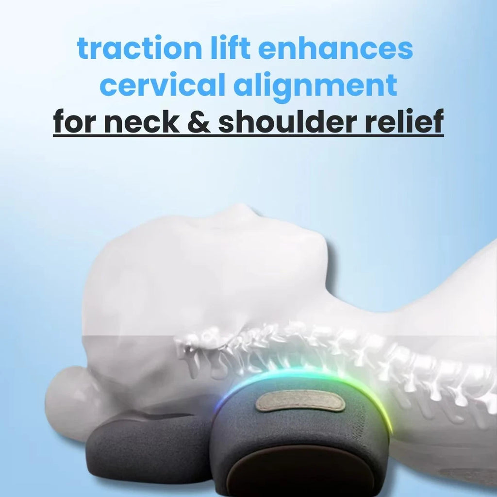 3-in-1 Heated Neck & Spine Massage Pillow