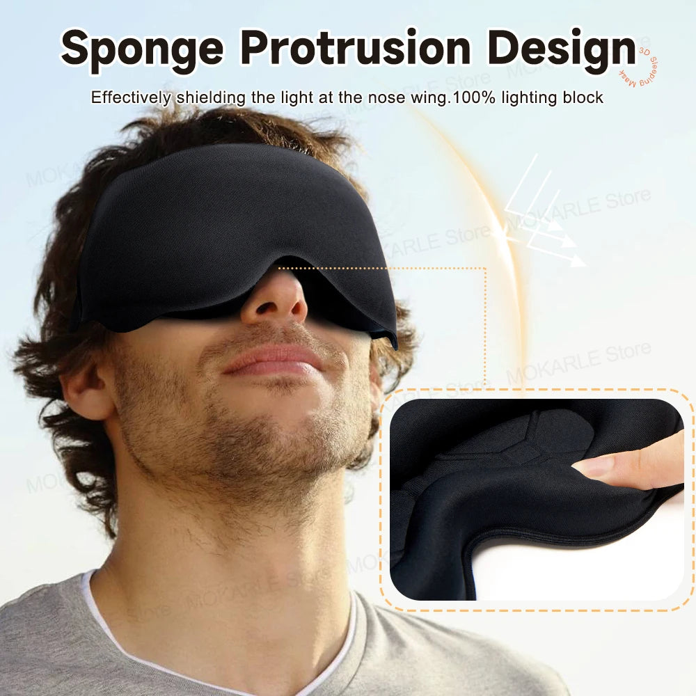3D Sleep Mask – Soft & Light Blocking