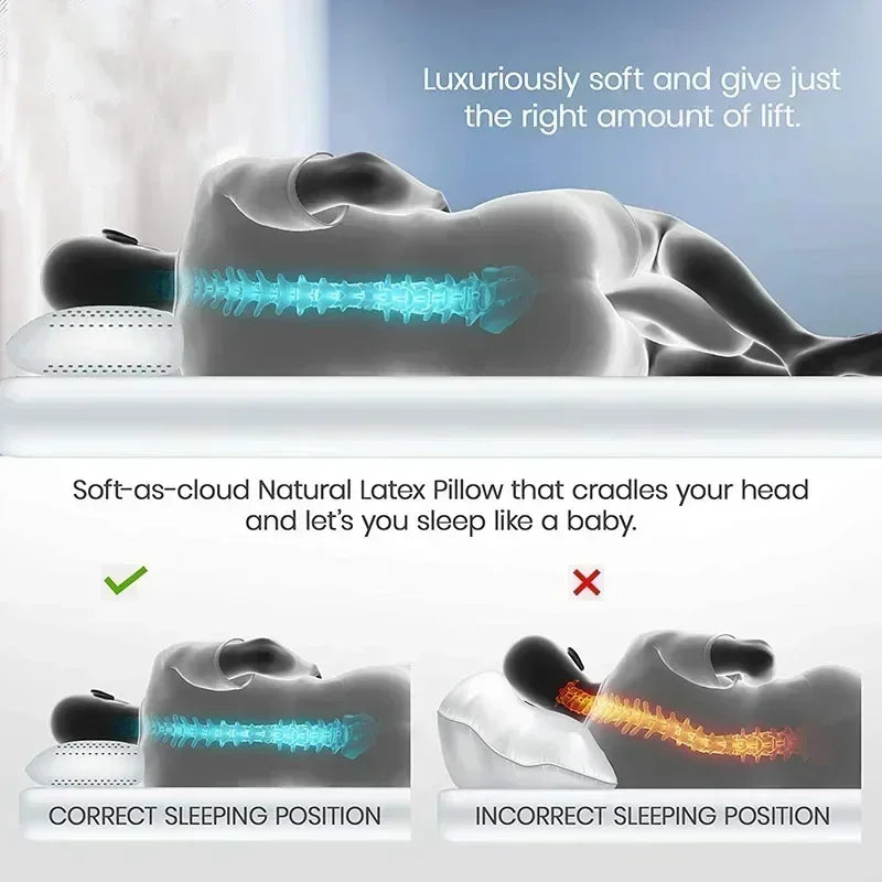 Natural Latex Orthopedic Neck Pillow