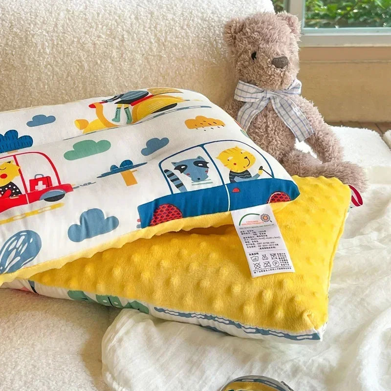 Soft Velvet Baby Sleep Pillow for Newborns
