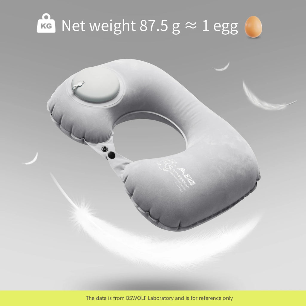 BISINNA Inflatable U-Shaped Travel Pillow