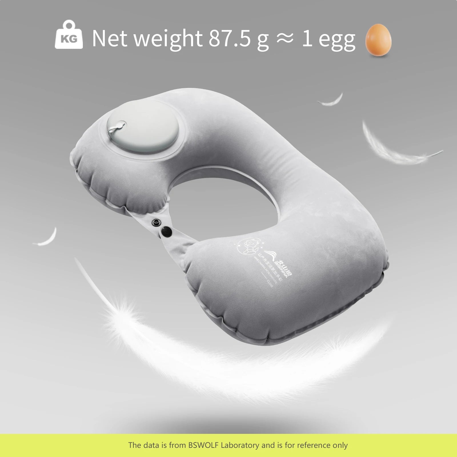 BISINNA Inflatable U-Shaped Travel Pillow