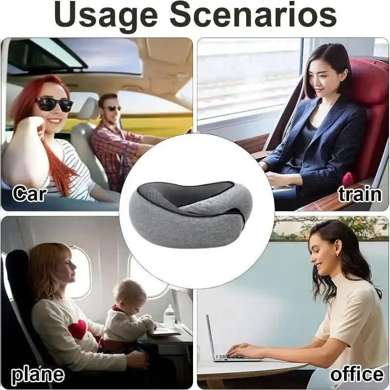 Adjustable Memory Foam Travel Neck Pillow