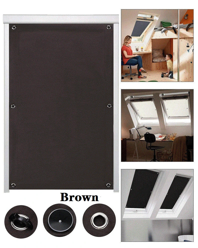 Portable Blackout Skylight Blind with Suction Cups