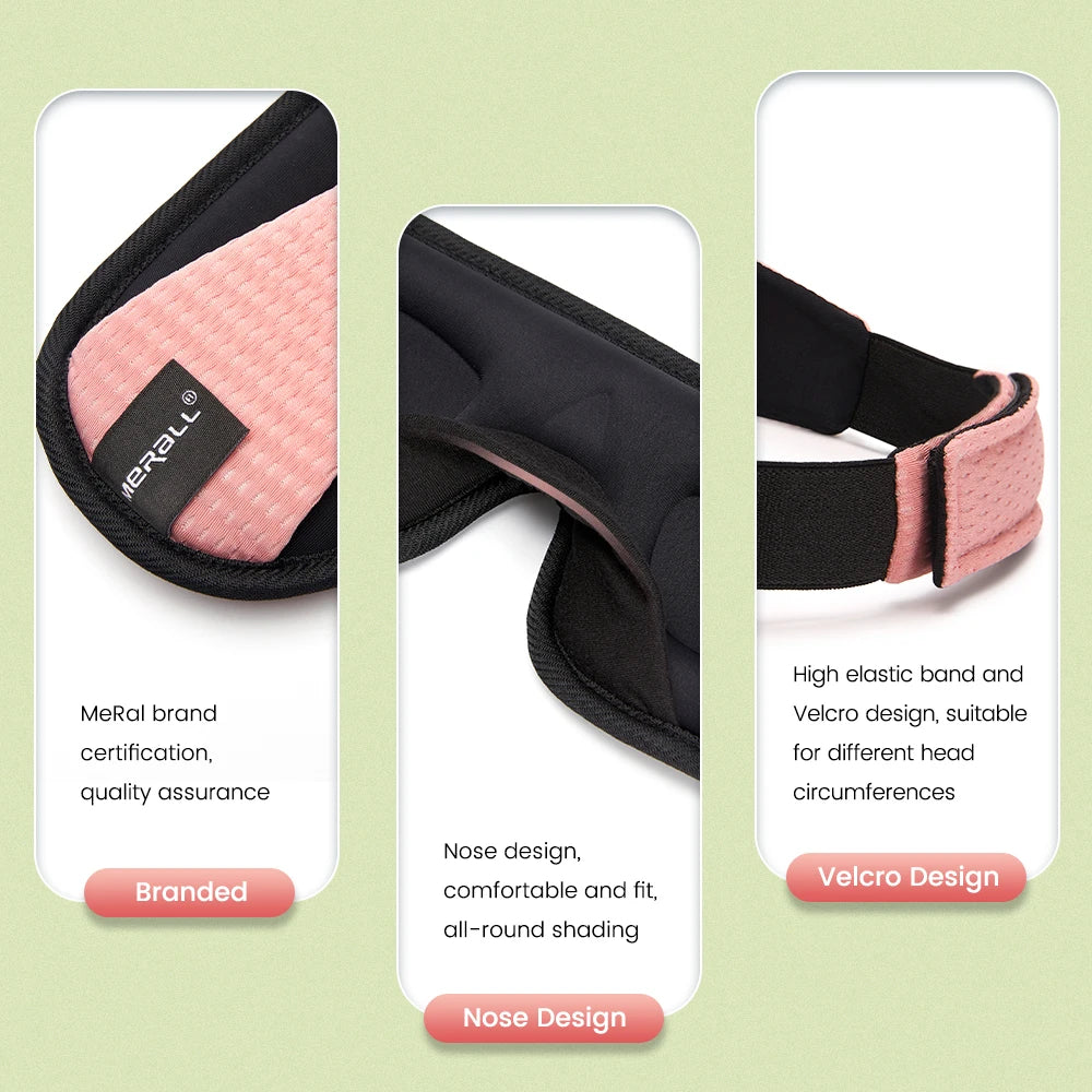 3D Sleep Mask – 100% Blackout Eye Cover