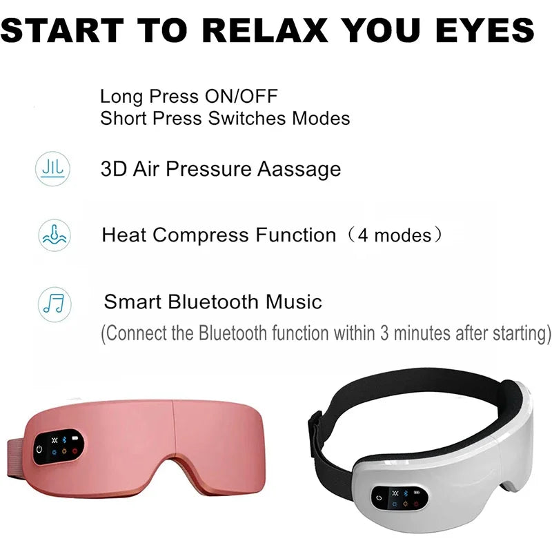 4D Smart Electric Eye Massager with Music