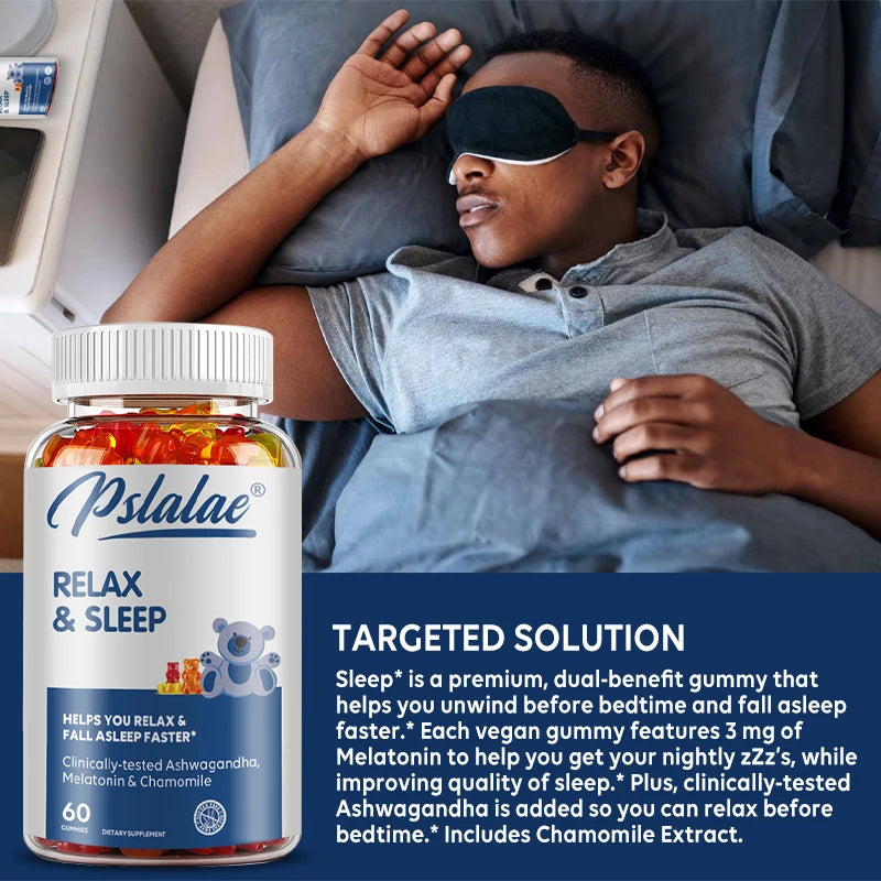 Relax & Sleep Supplement with Melatonin & Ashwagandha