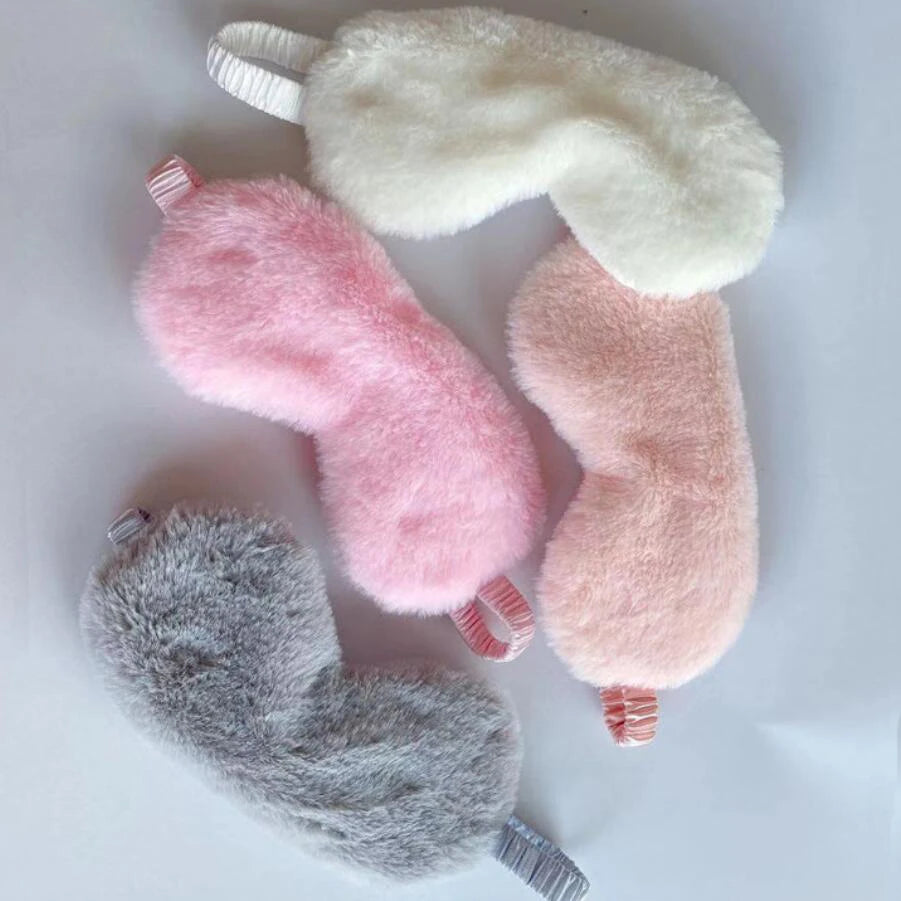 Cute Plush Sleeping Mask – Soft Eye Cover