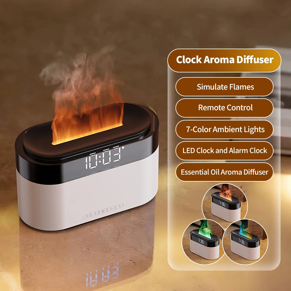 Remote Control Flame Aroma Humidifier