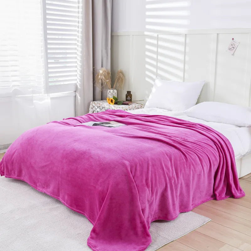 Super Soft Flannel Throw Blanket