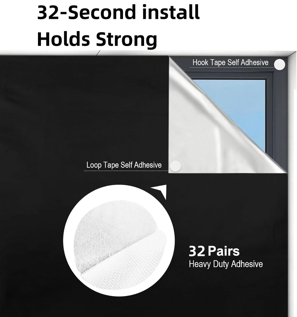 Portable Full Blackout Privacy Curtain