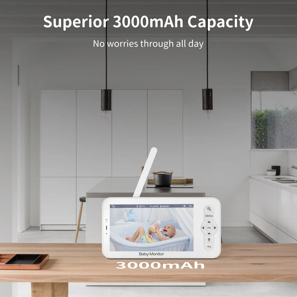 WiFi Baby Monitor 5" HD Video & App Control