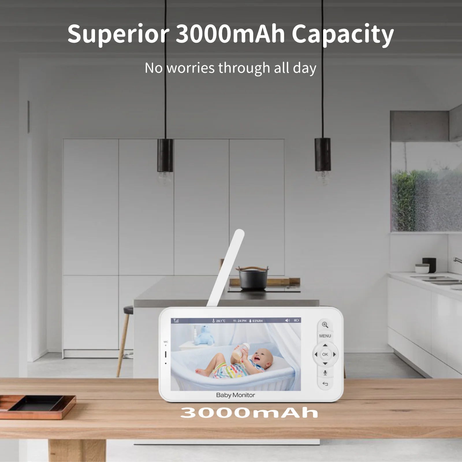 WiFi Baby Monitor 5" HD Video & App Control