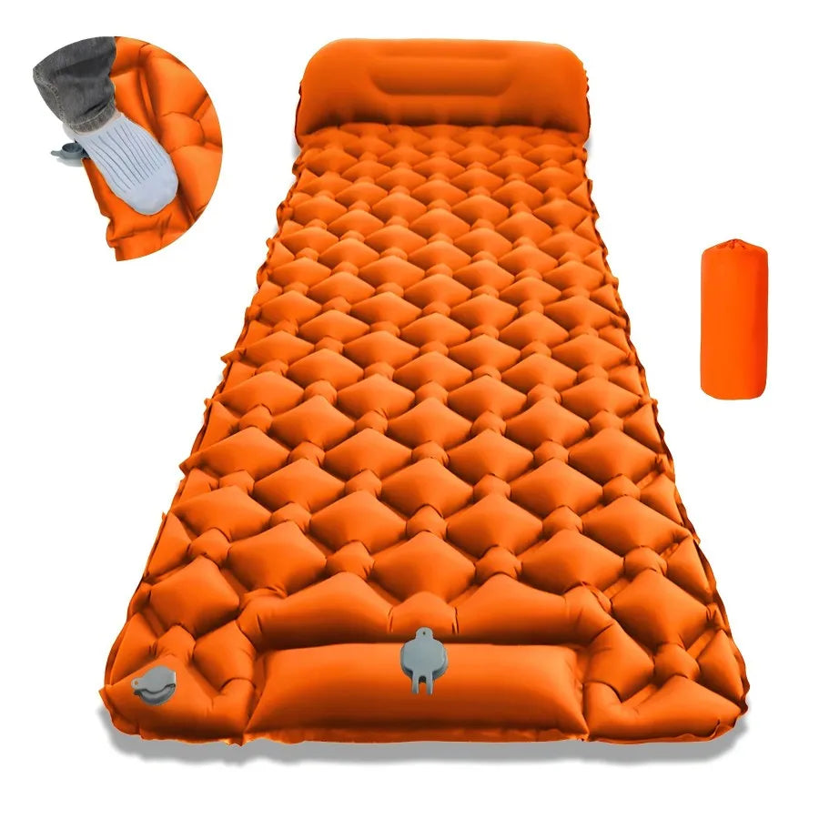 Ultralight Folding Camping Sleep Mat with Pillow