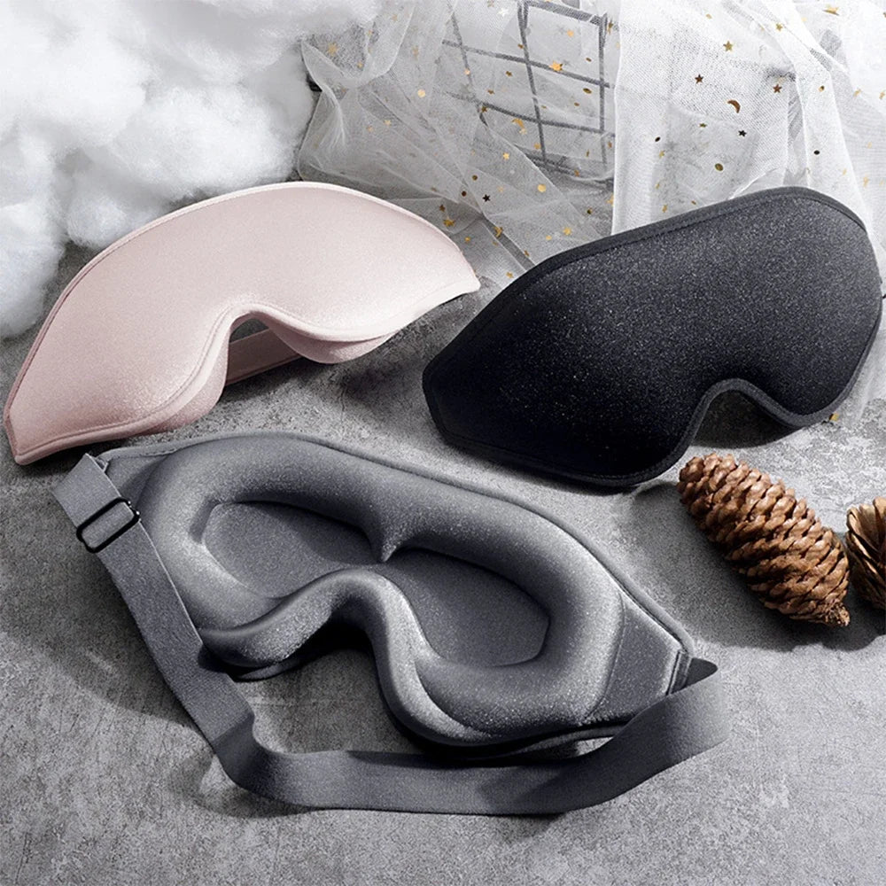3D Memory Foam Sleep Mask – Travel & Night