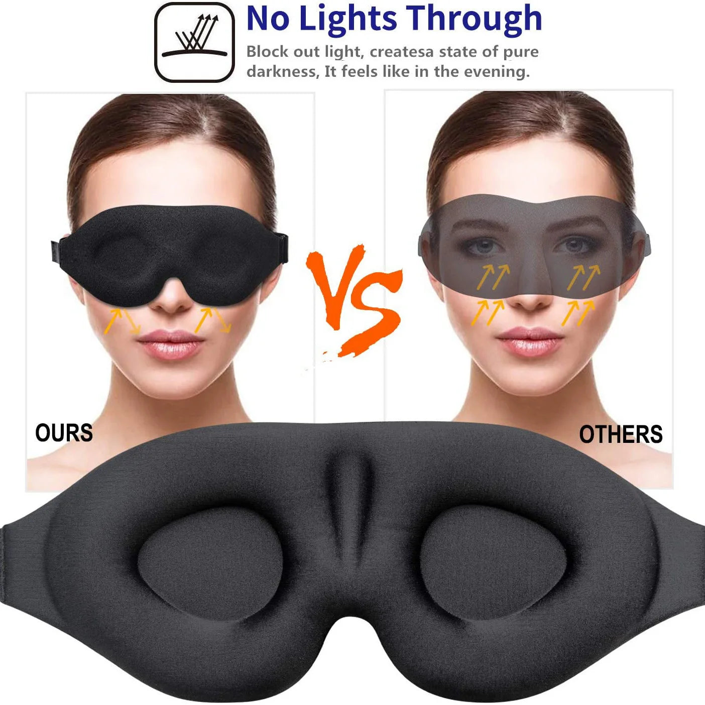 3D Soft Padded Sleeping Mask