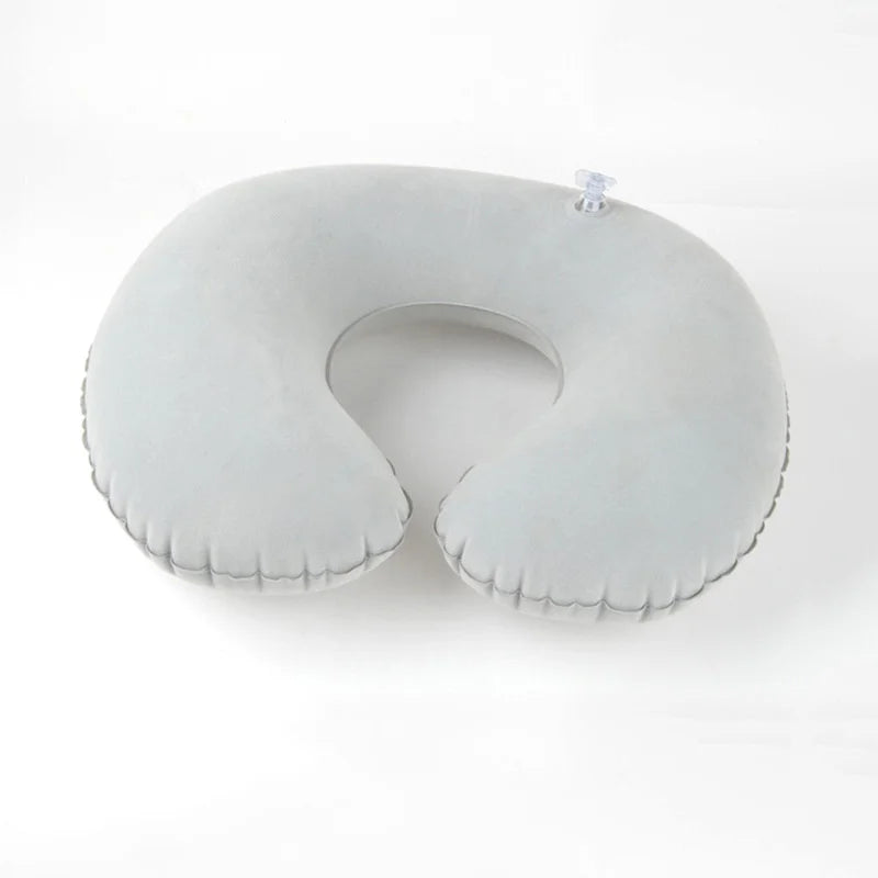 Inflatable C-Shaped Travel Neck Pillow