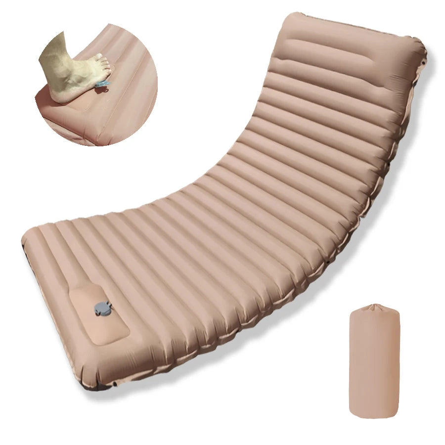 Ultralight Folding Camping Sleep Mat with Pillow