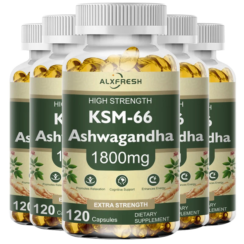 Ashwagandha Capsules for Stress & Energy