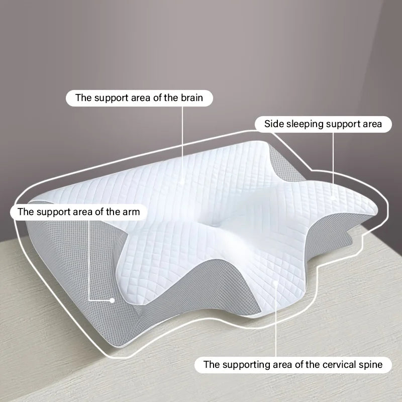 Ergonomic Slow-Rebound Memory Foam Pillow