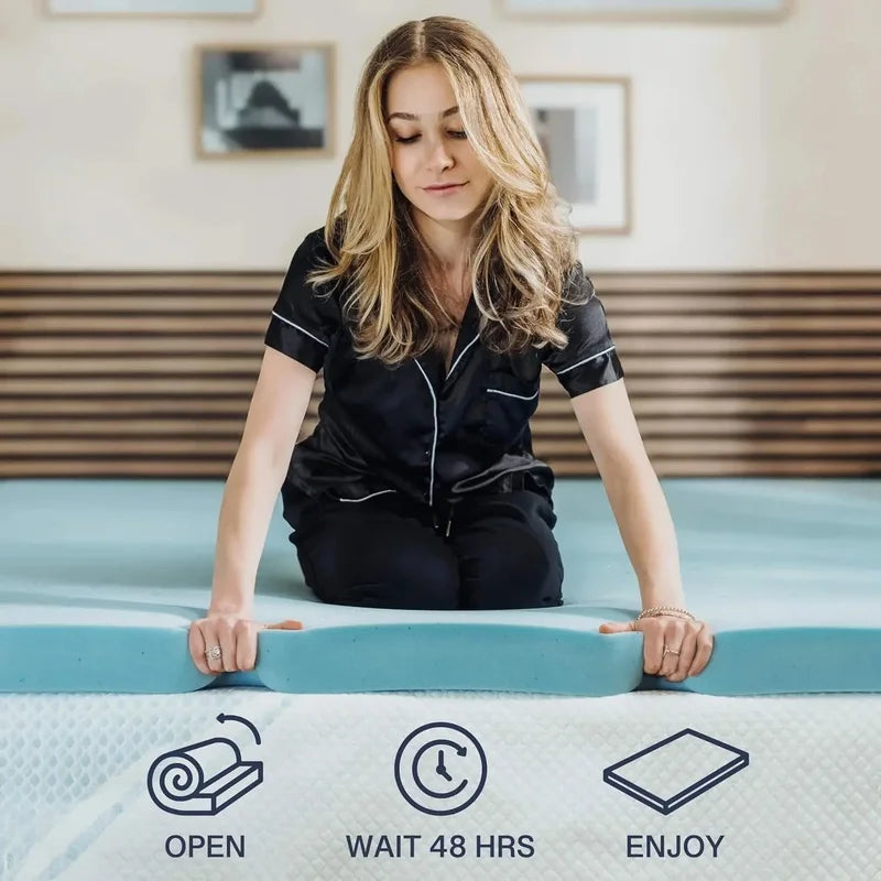 4" Cooling Gel Memory Foam Topper