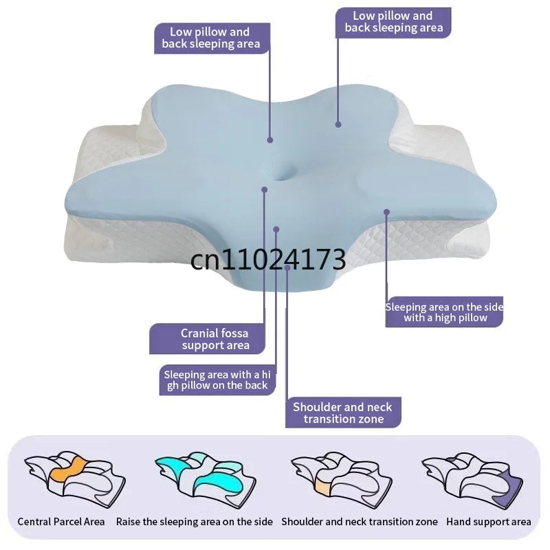 Cooling Butterfly Memory Foam Neck Pillow