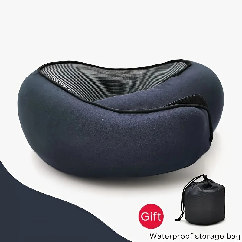 Memory Foam Travel Neck Pillow with Cover
