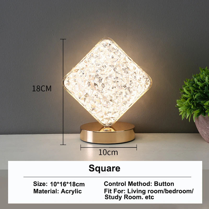 3D Moon LED Touch Night Lamp