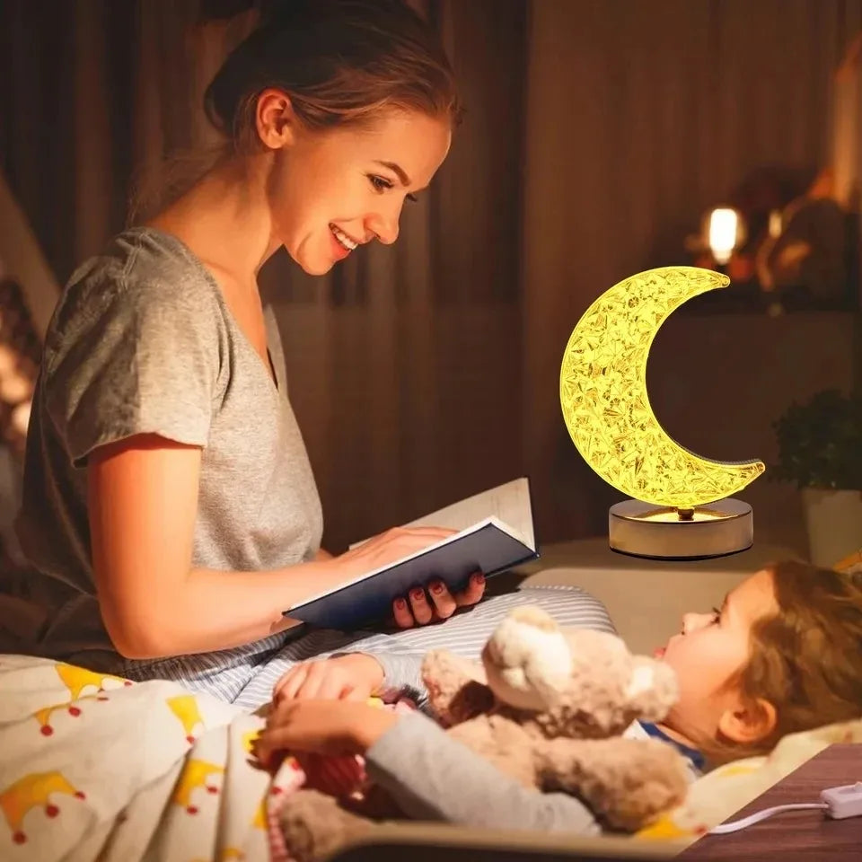 3D Moon LED Touch Night Lamp