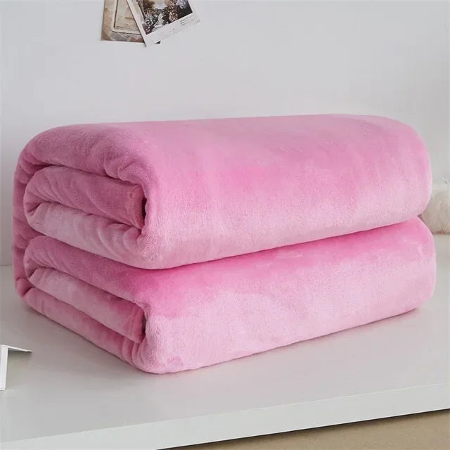 Coral Fleece Lightweight Throw Blanket
