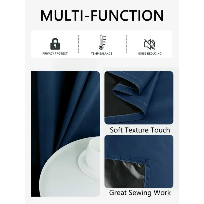 1PC/2PCS 100% Blackout Curtains – Thermal