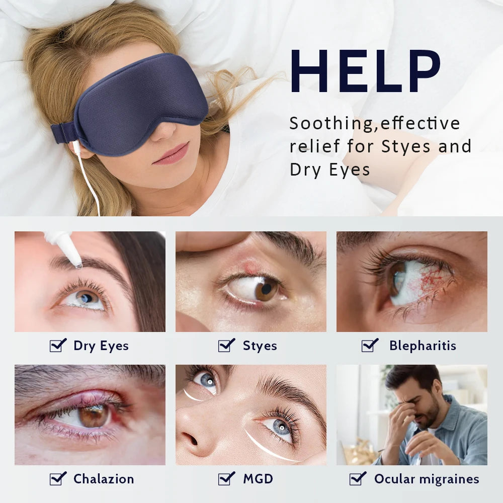 3-Level Heated Steam Eye Massage Mask