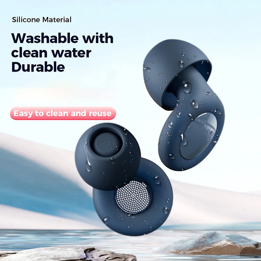 Ultra Soft Reusable Silicone Earplugs for Sleep