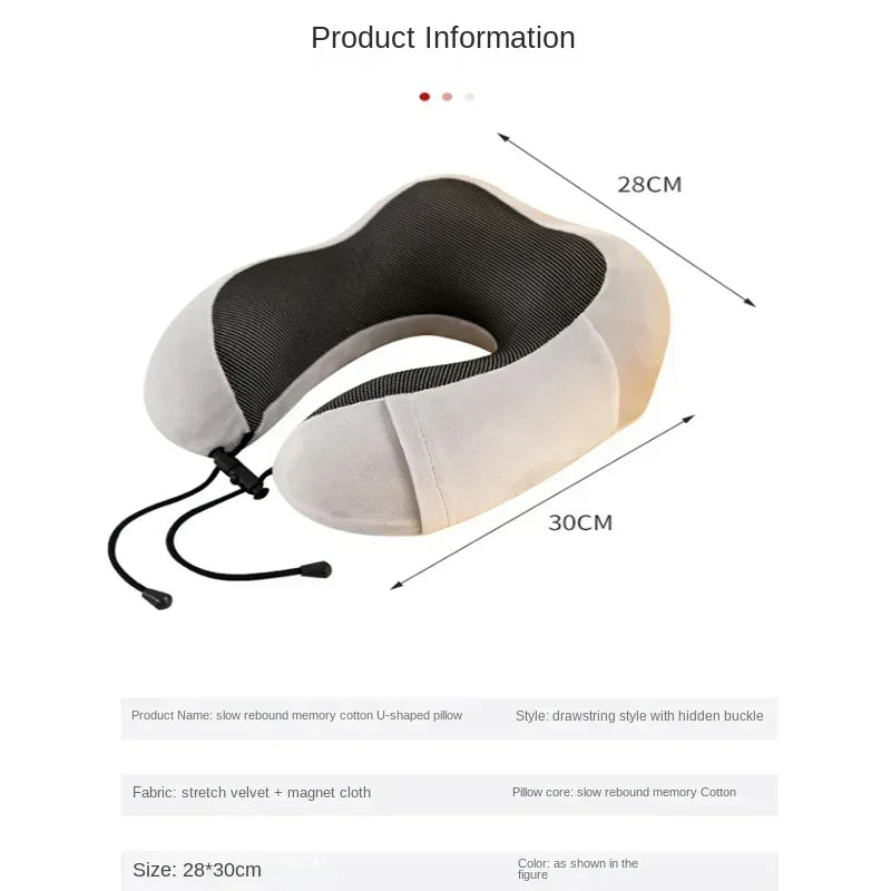 U-Shaped Memory Foam Travel Neck Pillow