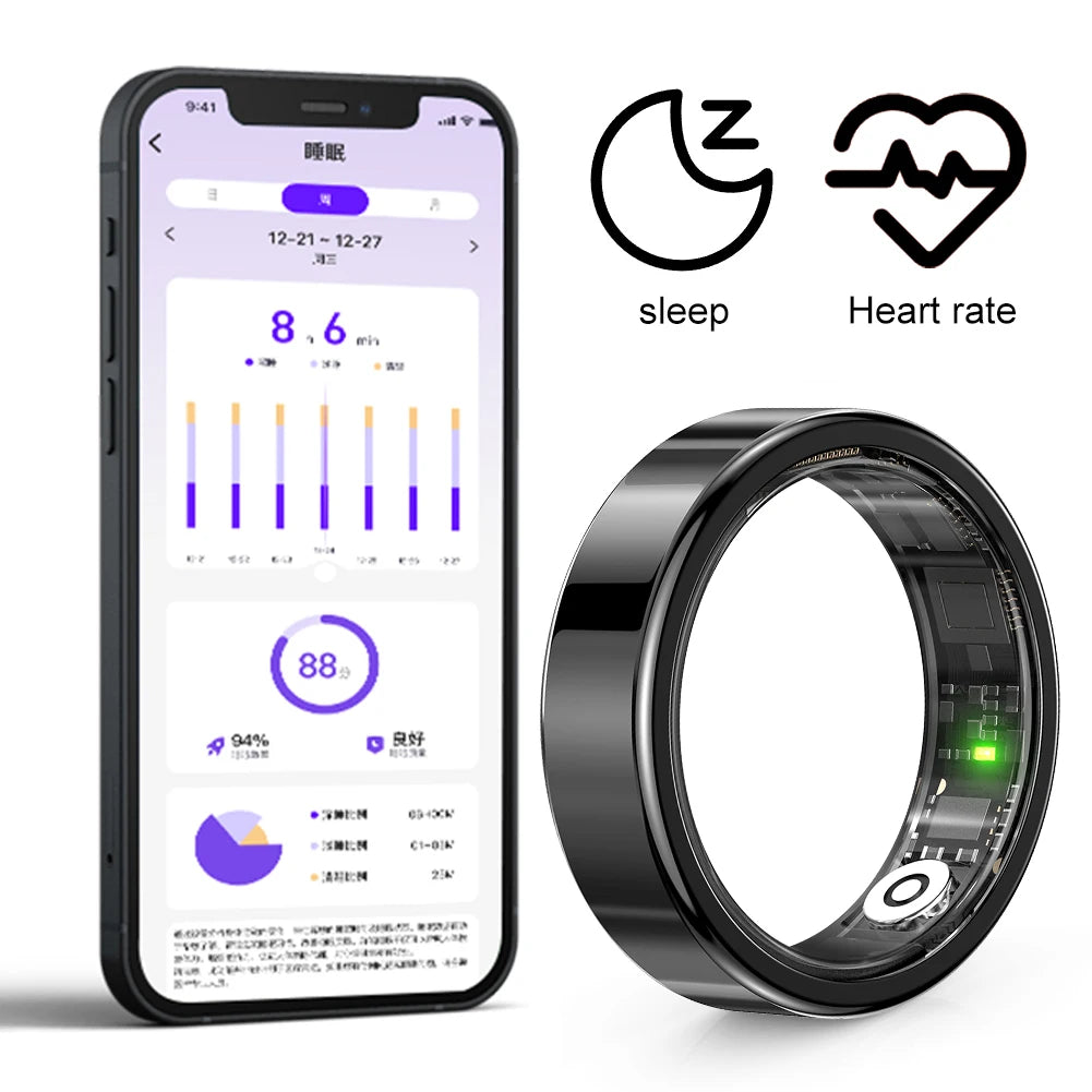 SR09 Smart Ring Health & Fitness Tracker