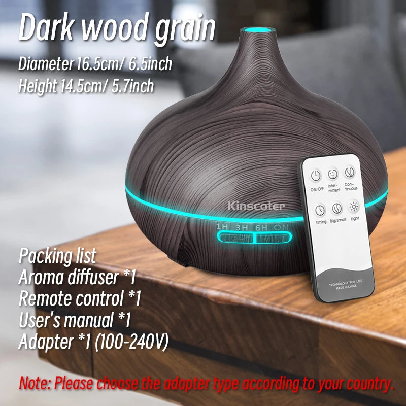 500ml Wood Grain Aroma Diffuser