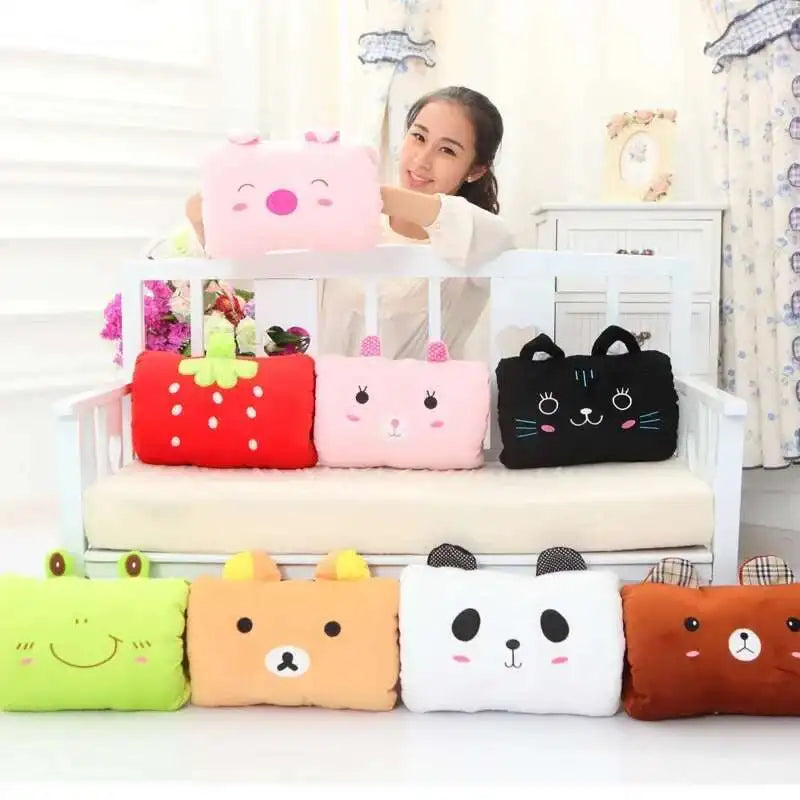 Kids Plush Hand-Warming Nap Pillow Toy