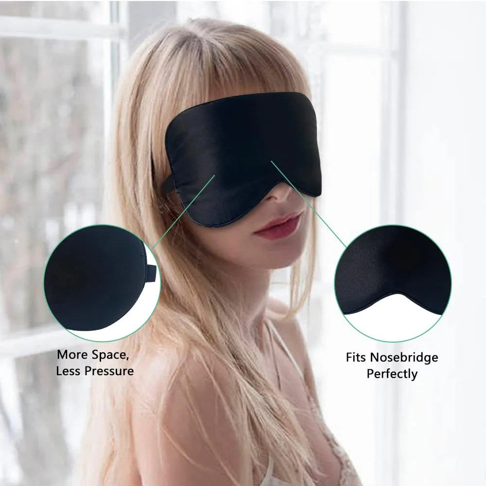 Mulberry Silk Sleep Mask – Adjustable Eye Cover