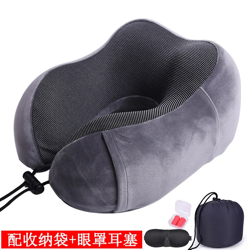 U-Shaped Memory Foam Travel Neck Pillow