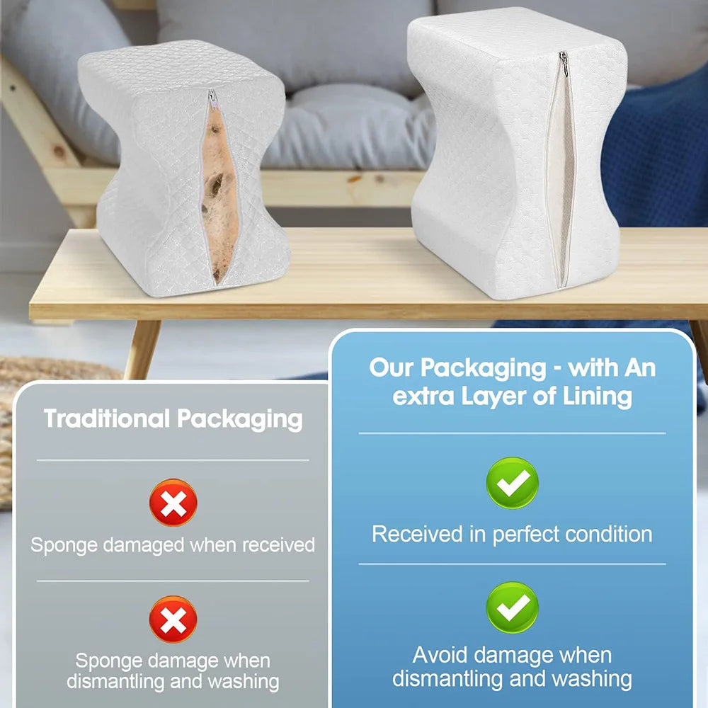 Memory Foam Orthopedic Knee Pillow