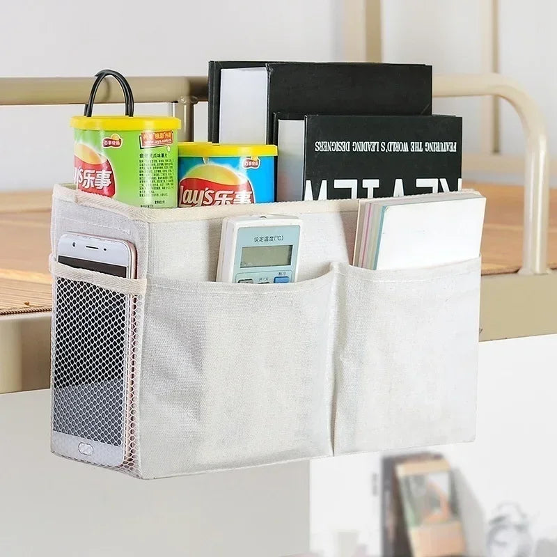 Bedside Hanging Storage Basket with Hooks