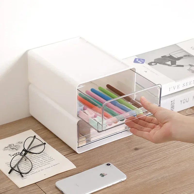 Transparent Drawer Desktop Storage Box
