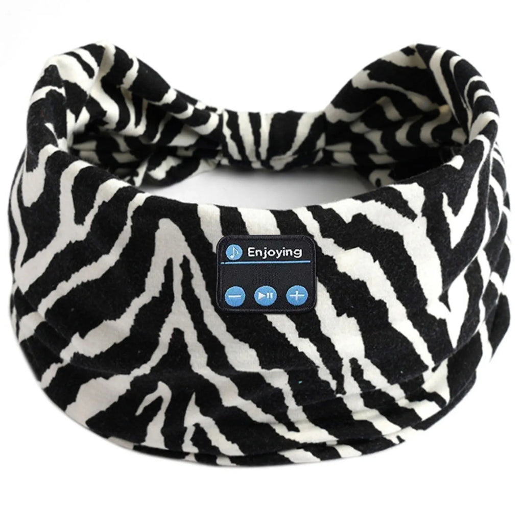 Wireless Leopard Sleep Headband Headphones