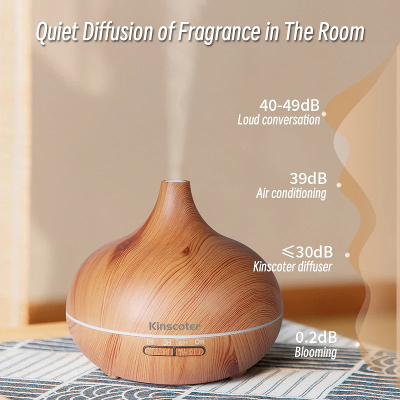 500ml Wood Grain Aroma Diffuser