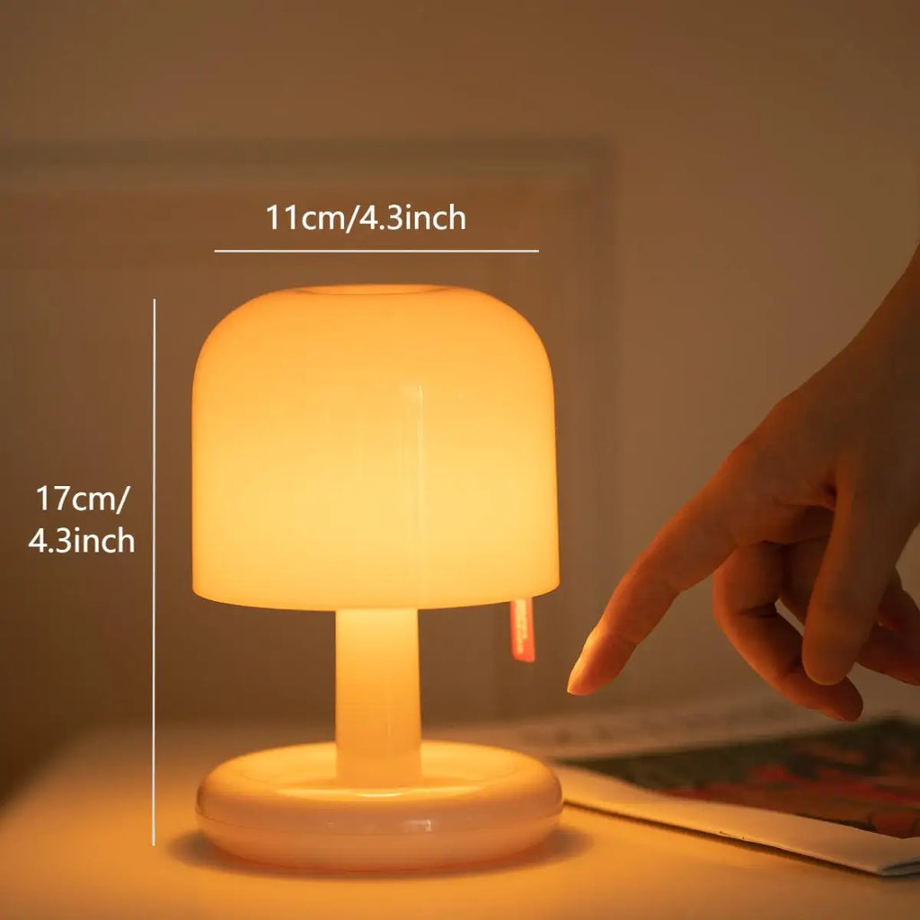 LED Mushroom Touch Table Lamp