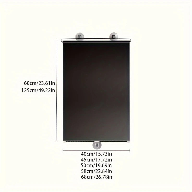 No-Drill Blackout Roller Blind – Window Shade